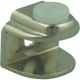 Robustline Glass Fittings Glass "d" Bracket E-405 Hardware Item Stainless Steel/Glass Premium Hardware for Door Cabinet Window Furniture and Interior